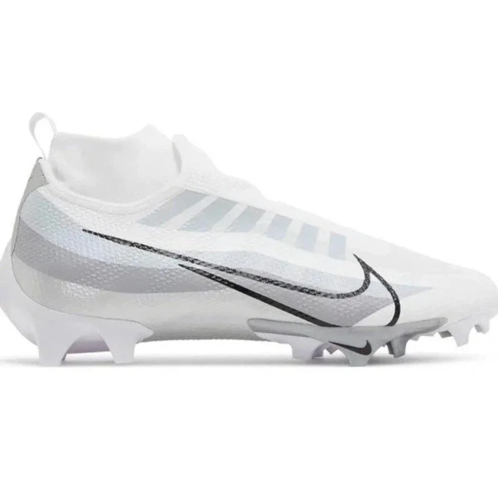 Nike Vapor Edge Pro 360 White Football Cleats Shoes Sneakers Men’s Size 8